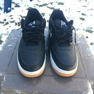 ❌❌SOLD❌❌Nike Air force 1 low ‘07 Black White Gum size 10🔥🔥